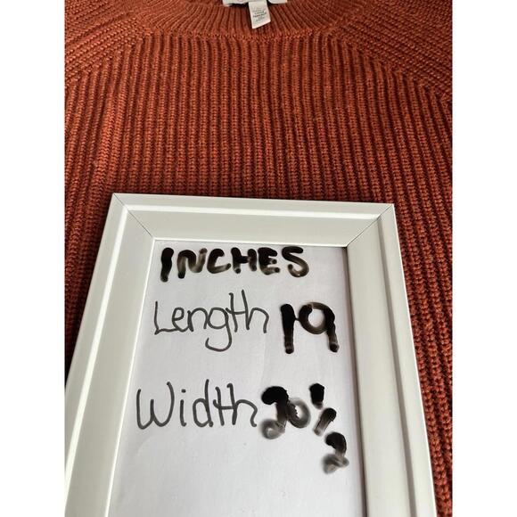 Jessica Simpson Ribbed Sweater Large Size Rustic Orange Colour - Picture 6 of 6